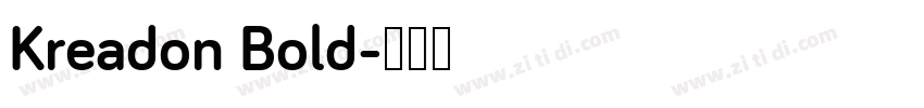 Kreadon Bold字体转换